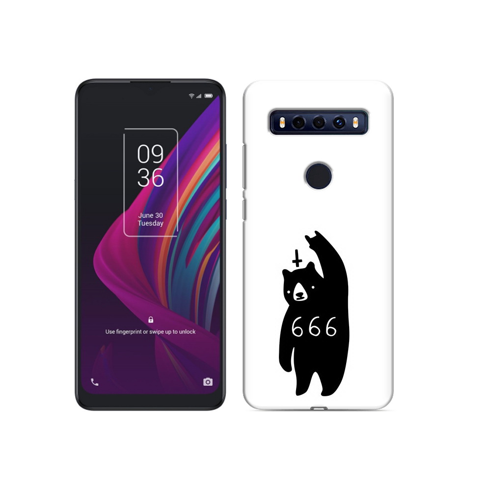 

Чехол MyPads Tocco для TCL 10 SE медведь 666, Прозрачный, Tocco