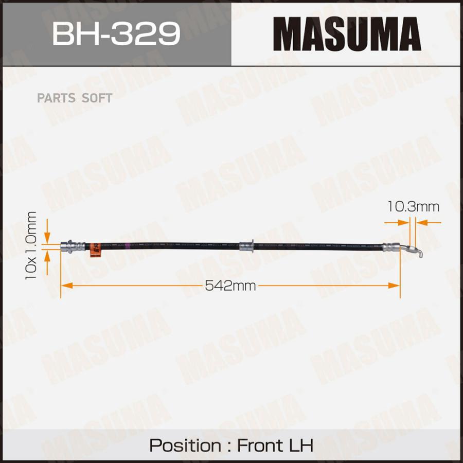 

Шланг Тормозной Передний Левый Toyota Carina 1.6-2.0Td 92-97 Masuma Bh329