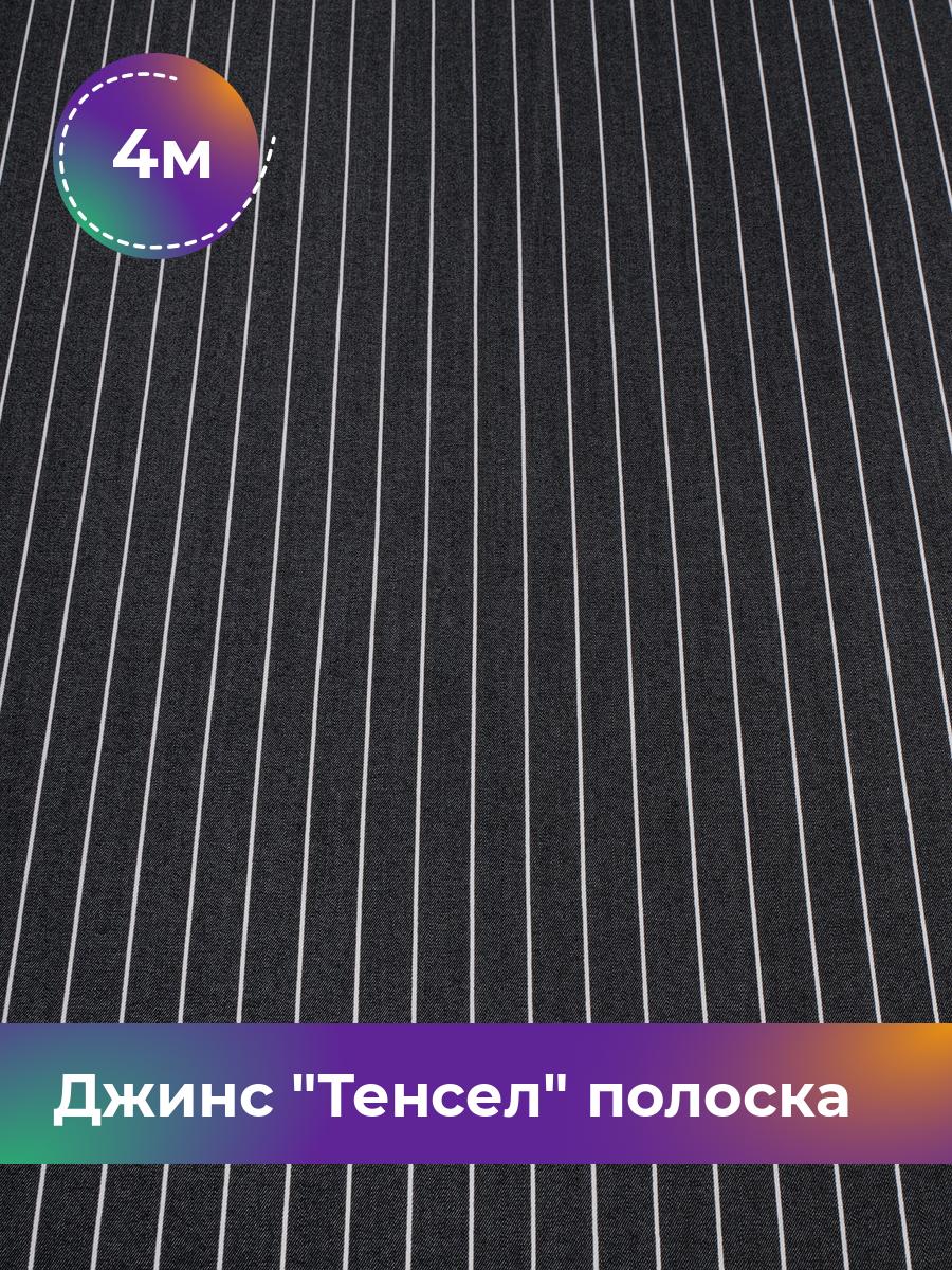 

Ткань Джинс Тенсел полоска черный Shilla, отрез 4 м * 145 см, черный 018, 18065804