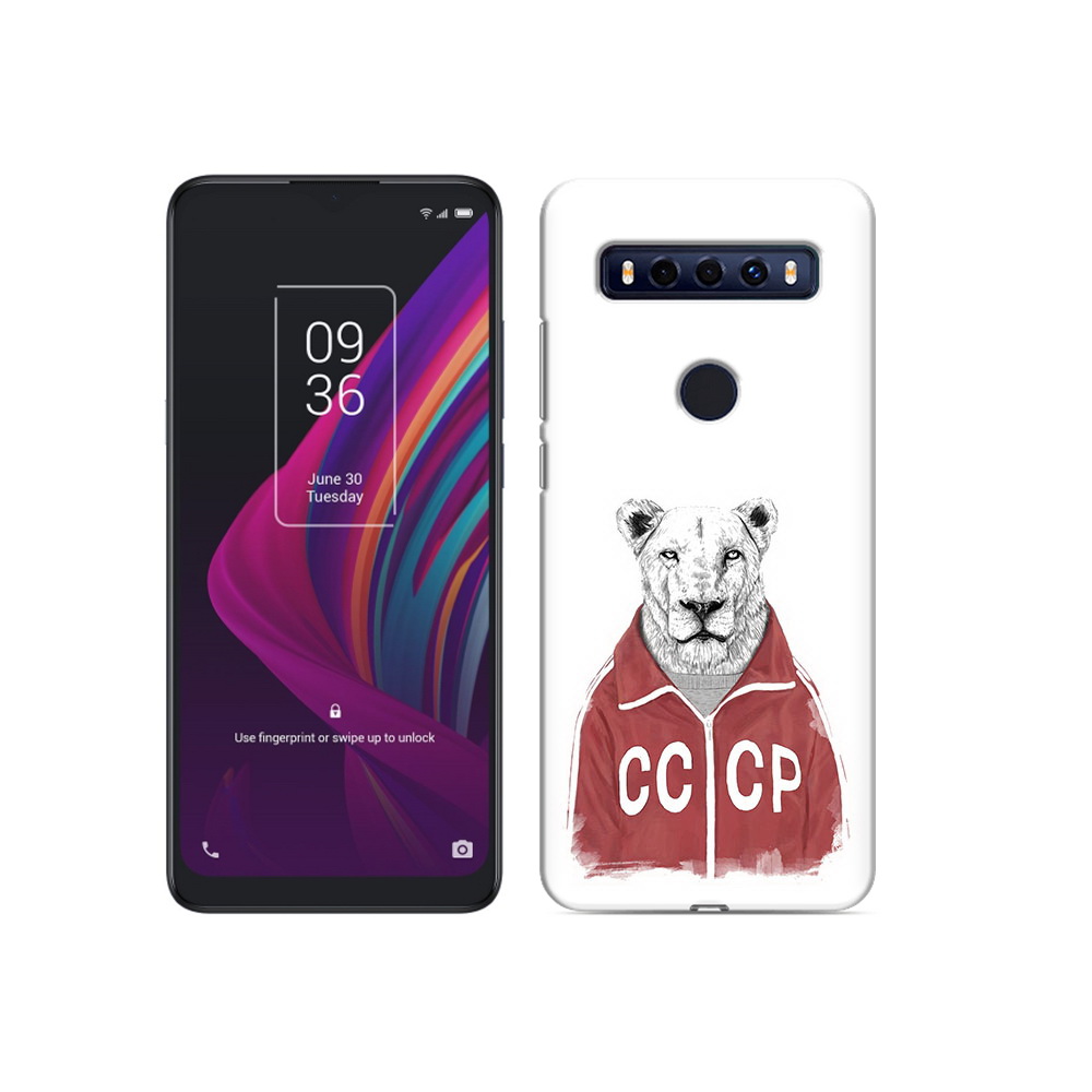 

Чехол MyPads Tocco для TCL 10 SE львица ссср, Прозрачный, Tocco