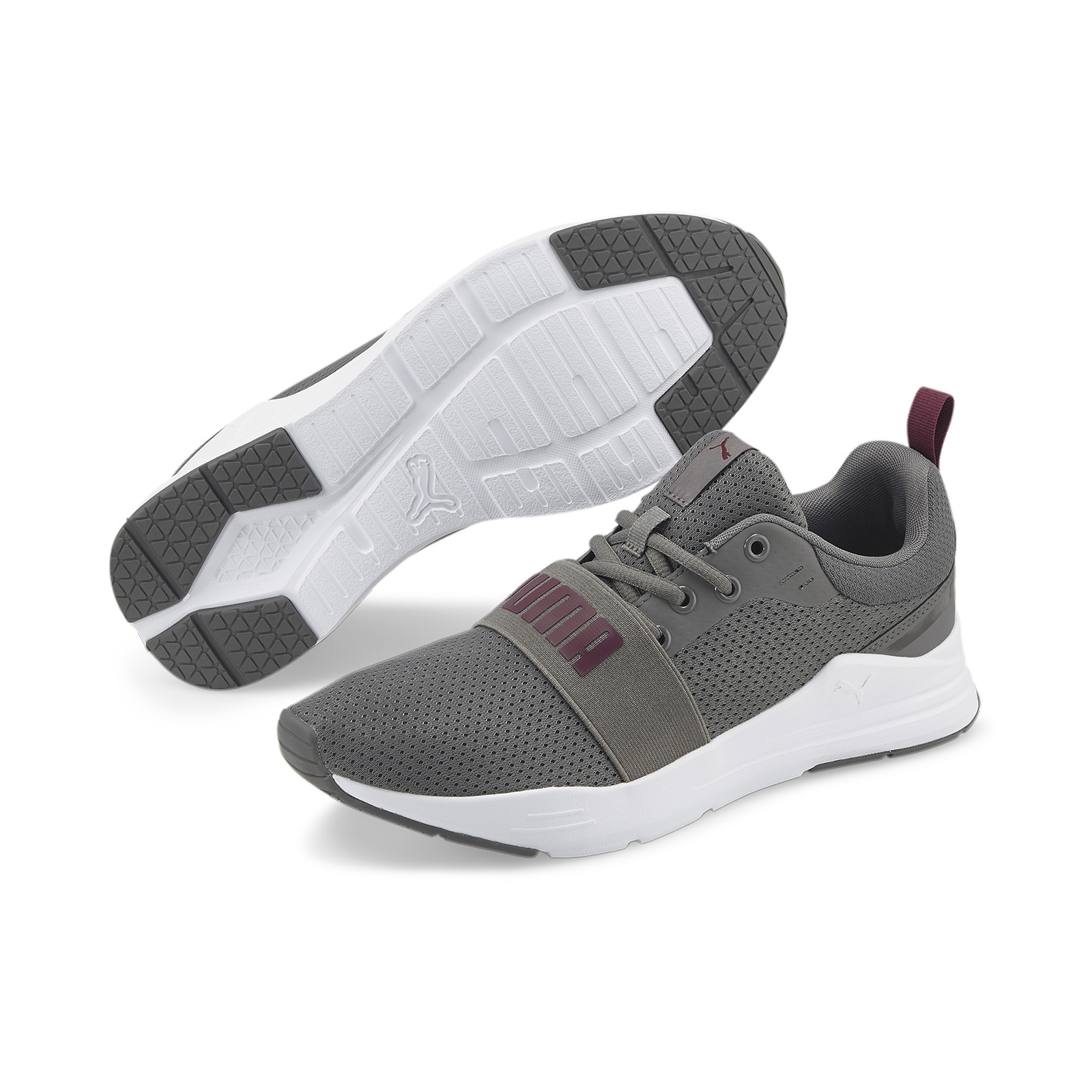 фото Кроссовки женские puma wired run серые 8 uk