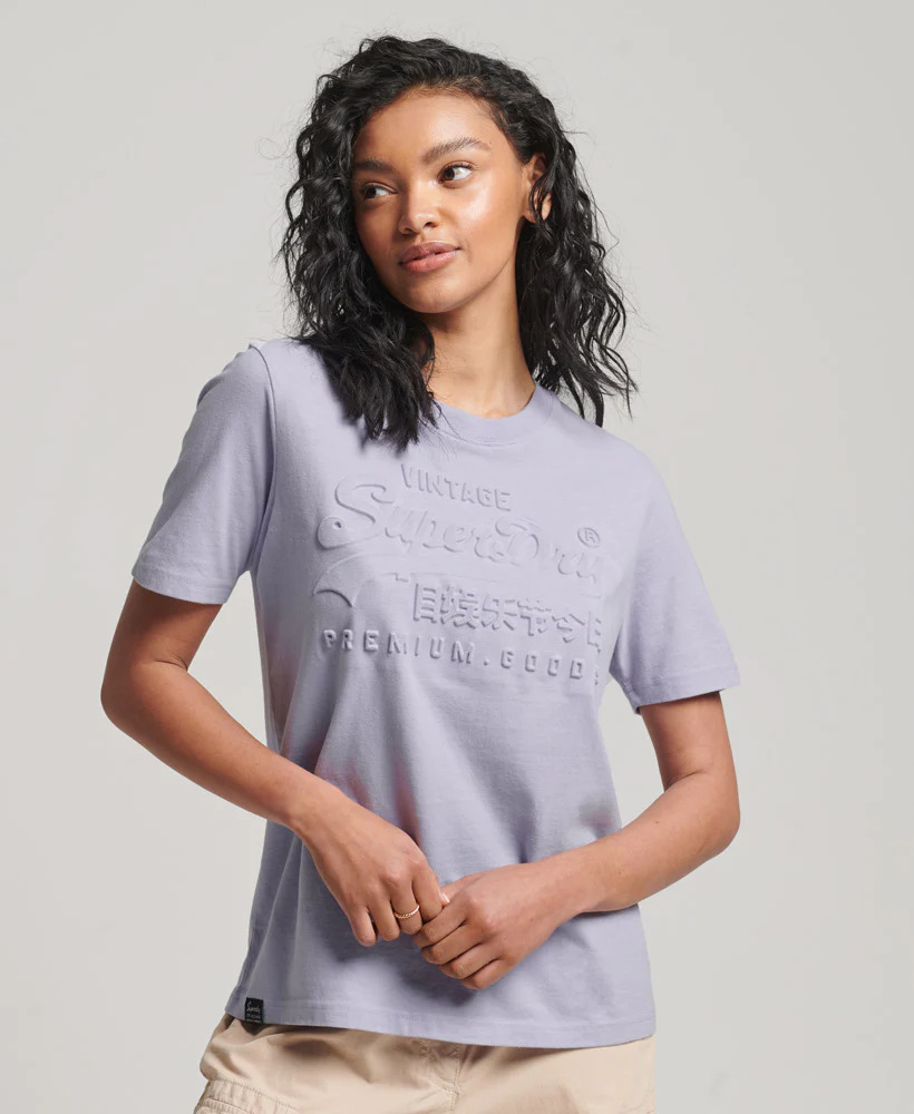 

Футболка женская Superdry W1011249A фиолетовая 10 UK, Фиолетовый, W1011249A