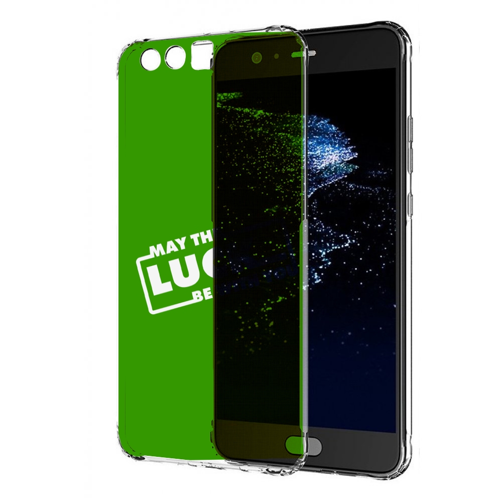 Чехол бампер MyPads Luck green для Huawei P10 Plus противоударный