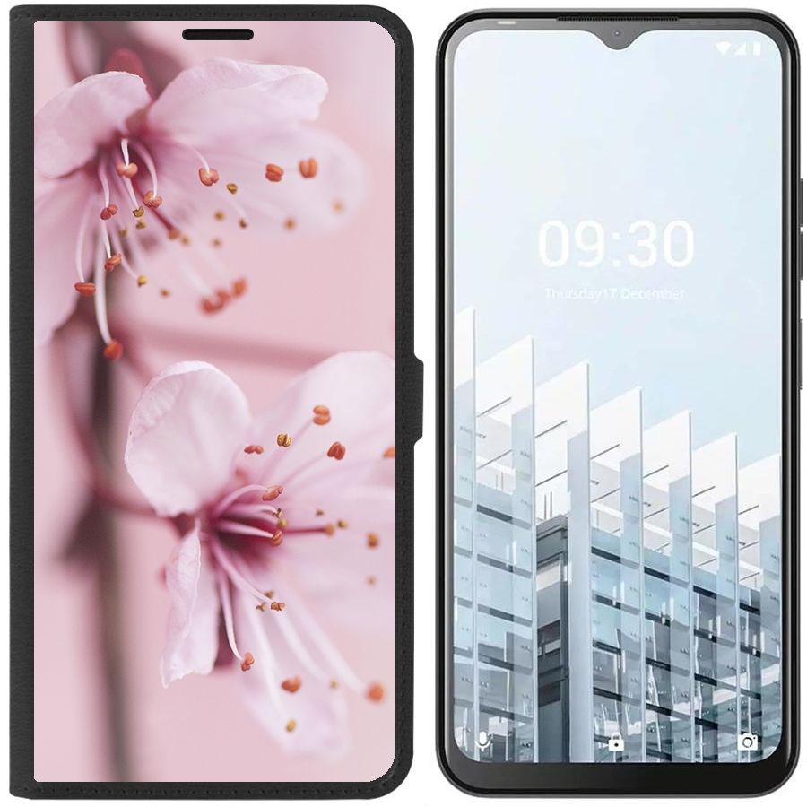

Чехол-книжка Eco для Tecno POP 6 Pro Весна (черный)