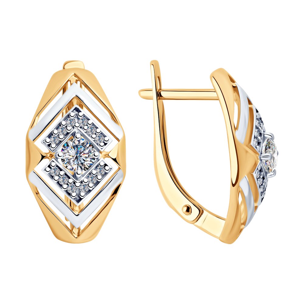 

Серьги женские из серебра SOKOLOV 93020926, фианит, 93020926