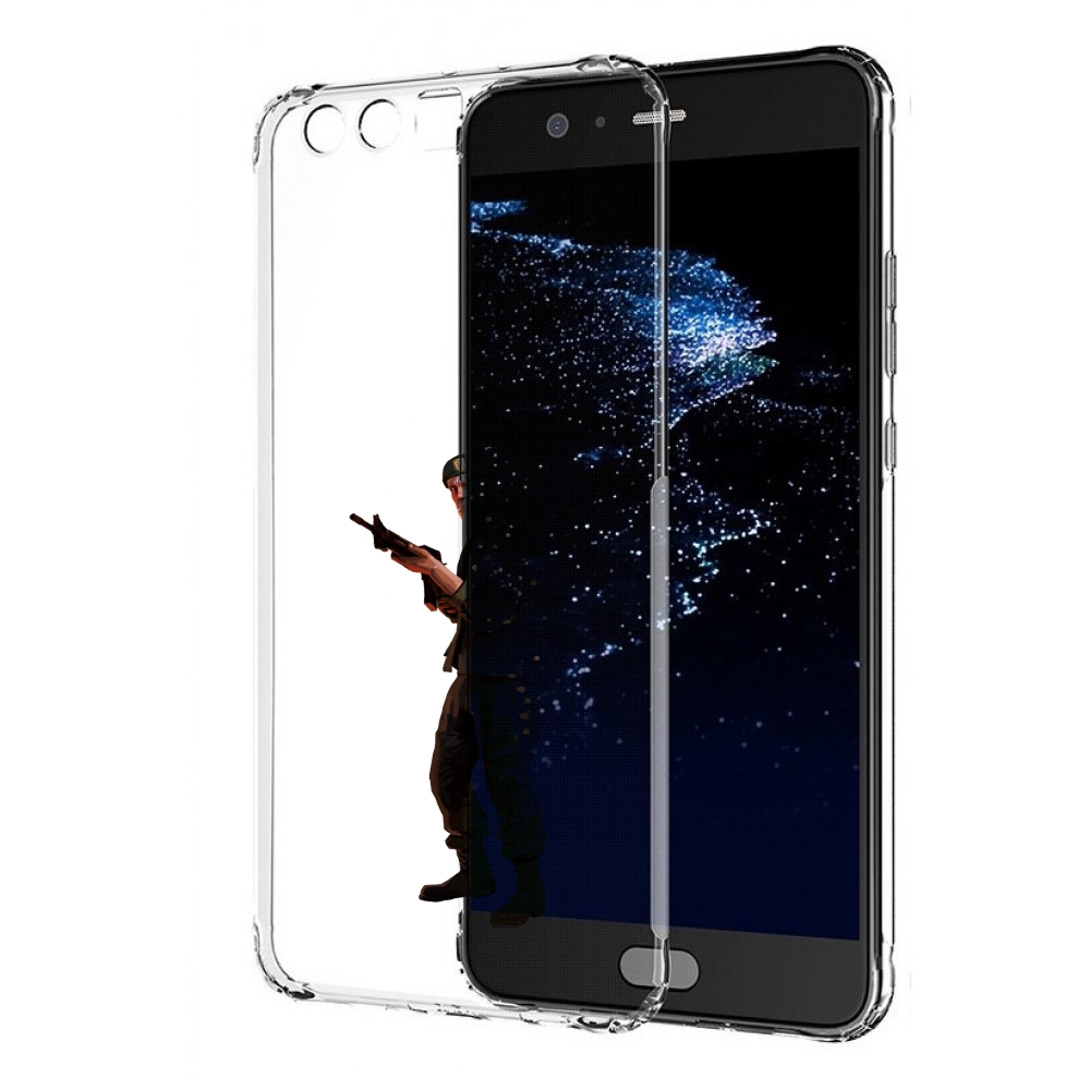 

Чехол бампер MyPads Left-4-Dead-2 для Huawei P10 Plus противоуда, Прозрачный, Tocco