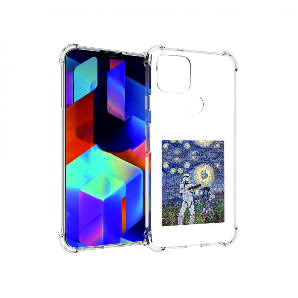 

Чехол MyPads Tocco для Google Pixel 5 star wars звездная ночь, Прозрачный, Tocco
