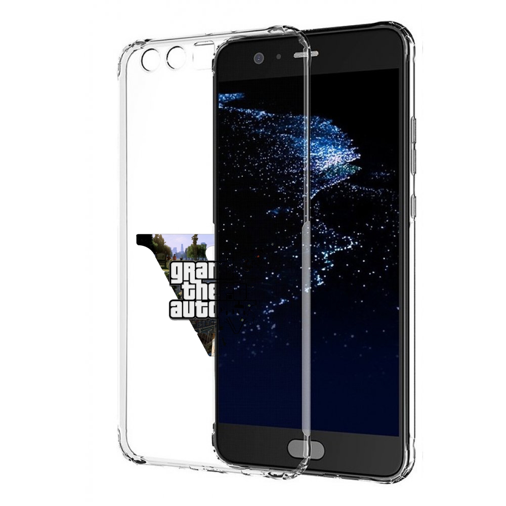 

Чехол бампер MyPads GTA 5 логотип для Huawei P10 Plus противоуда, Прозрачный, Tocco