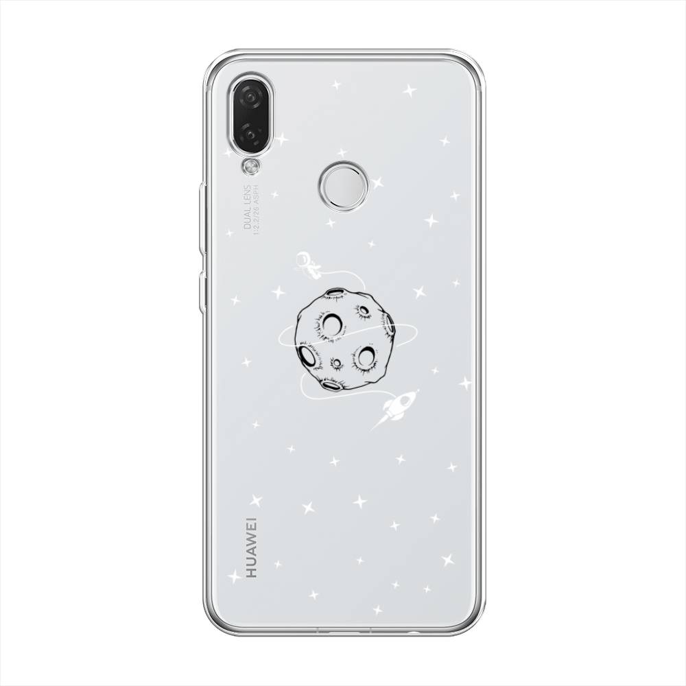 

Чехол на Huawei Nova 3i "Полет вокруг луны", Белый;серый;черный, 68350-2