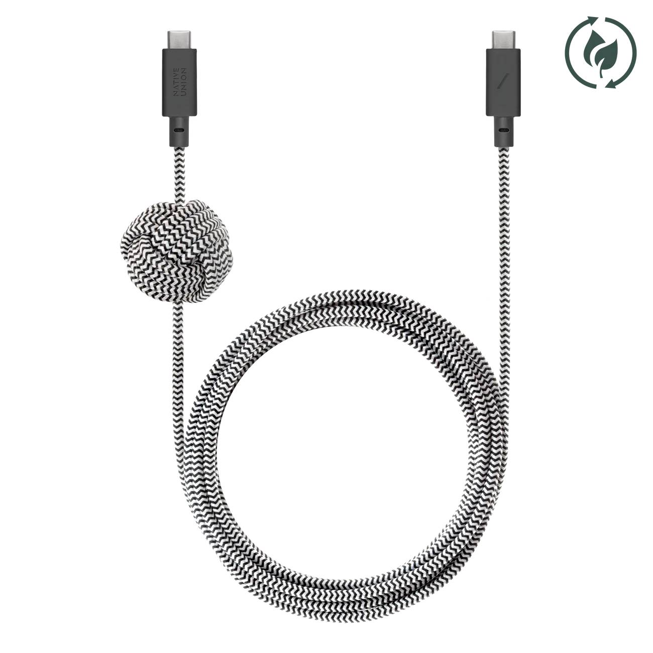 Кабель USB Type-C-USB Type-C NATIVE UNION Anchor Cable 3 м белый, черный