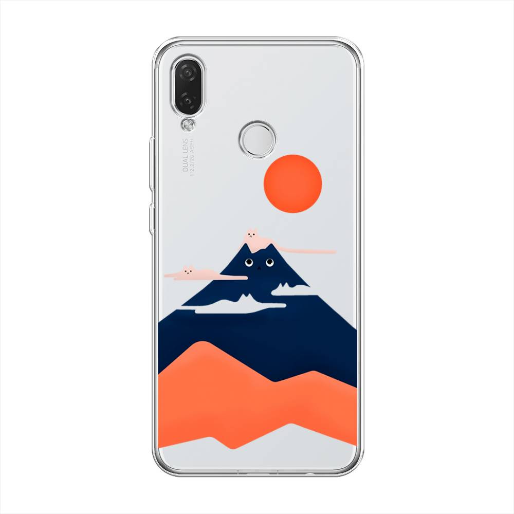 

Чехол на Huawei Nova 3i "Кот-гора", Черный;оранжевый, 68350-4