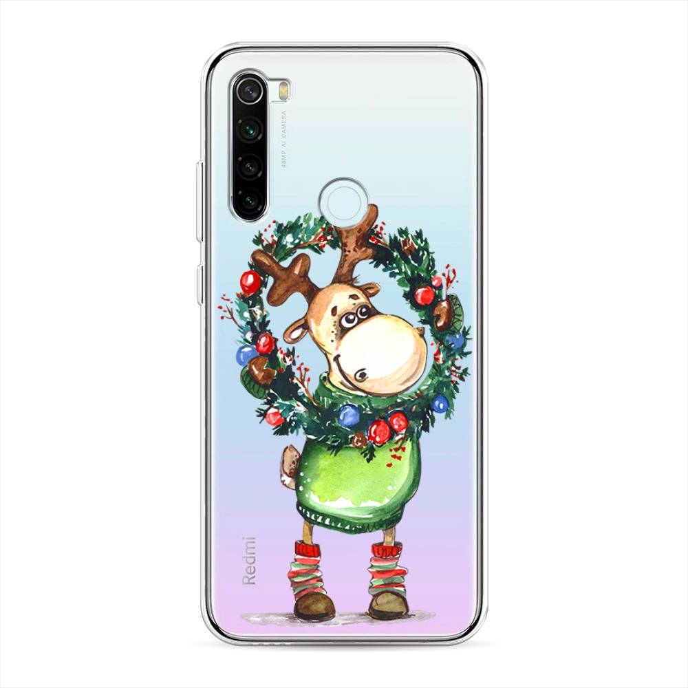 

Чехол для Xiaomi Redmi Note 8T "Олень с новогодним венком", 37450-4