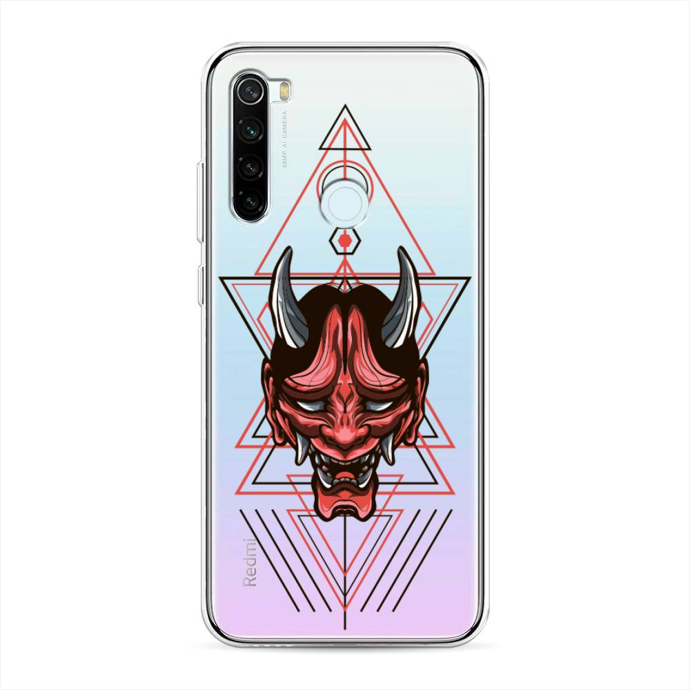 

Чехол для Xiaomi Redmi Note 8T "Hanya Oni mask", Серый;красный;черный, 37450-4