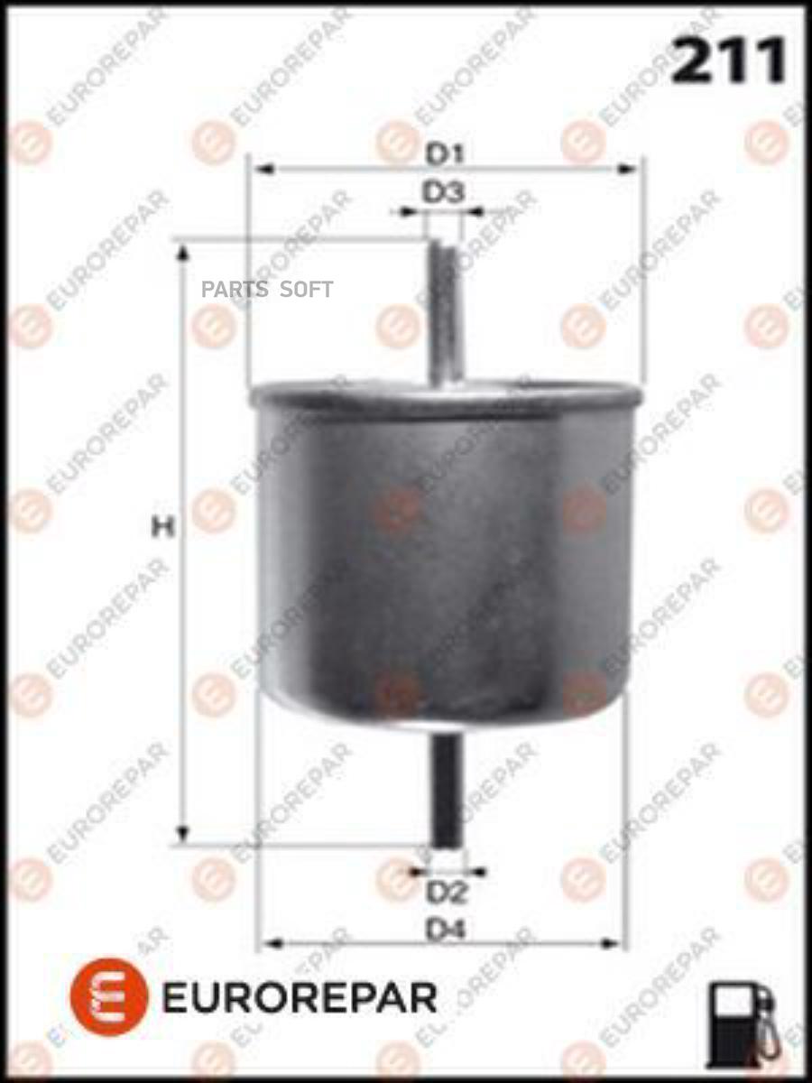 

EUROREPAR E145053 Фильтр топливный FORD ESCORT 91 , ESCORT CLASSIC 98
