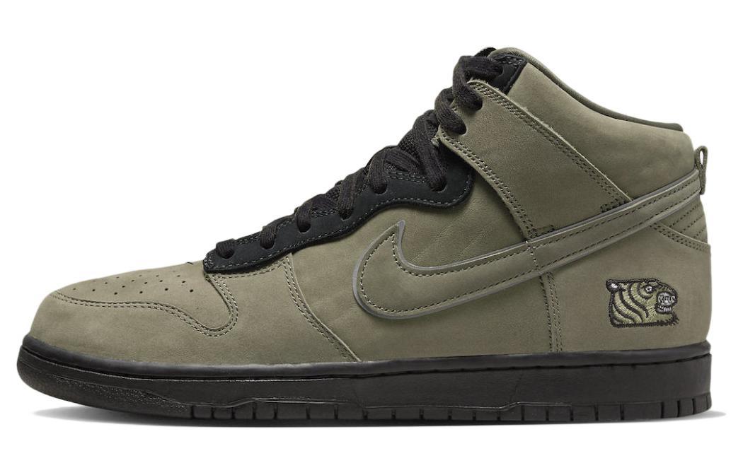 

Кеды унисекс Nike SoulGoods x Nike Dunk High 90s зеленые 39 EU, Зеленый, SoulGoods x Nike Dunk High 90s