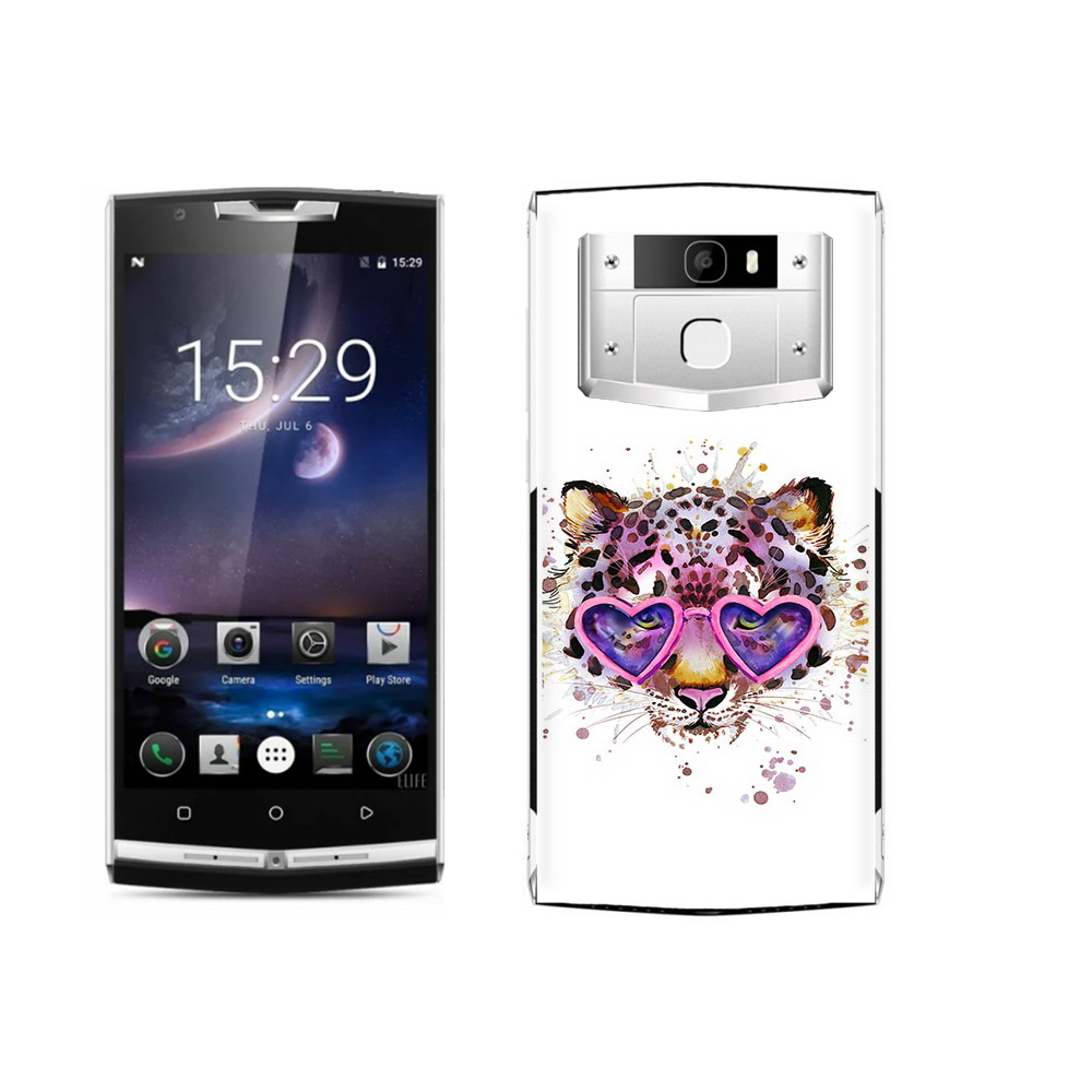 

Чехол MyPads Tocco для Oukitel K10000 Pro модный леопард, Прозрачный, Tocco