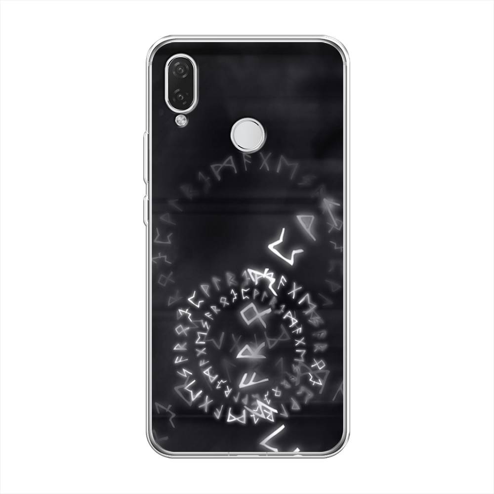 

Чехол на Huawei Nova 3i "Руны", Серый;черный, 68350-3