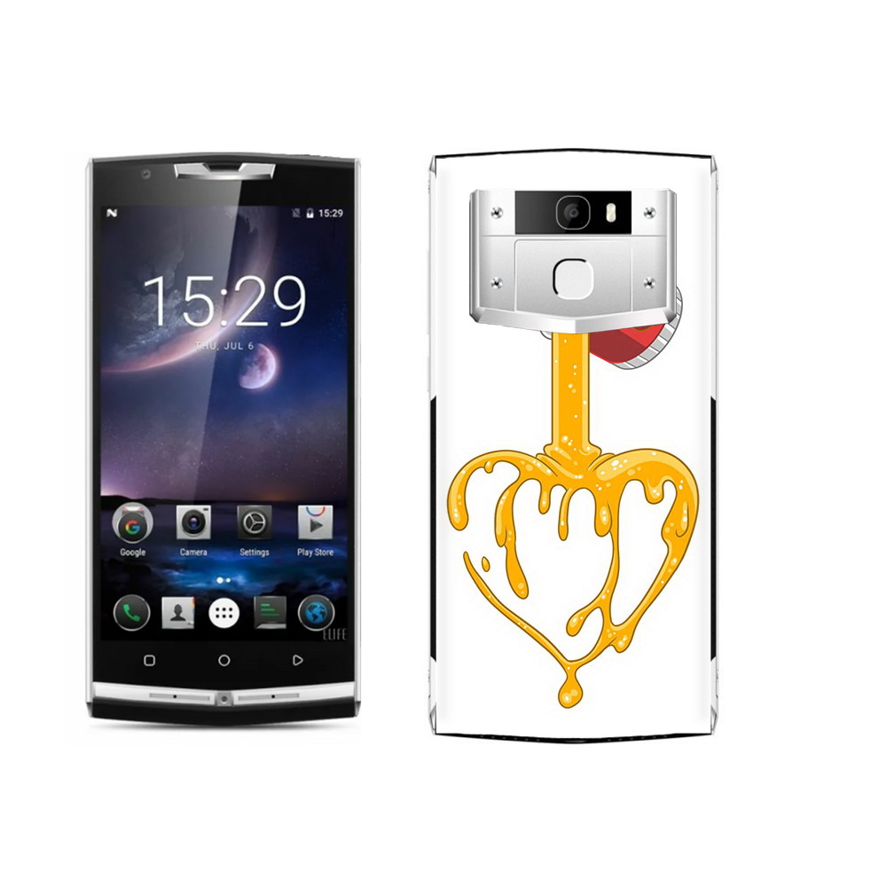 

Чехол MyPads Tocco для Oukitel K10000 Pro медовое сердце, Прозрачный, Tocco