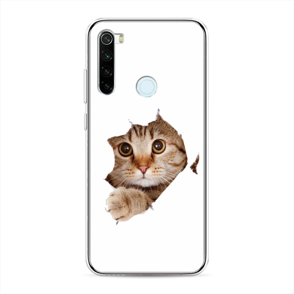 

Чехол на Xiaomi Redmi Note 8T "Кот и бумага", Белый;коричневый, 37450-1