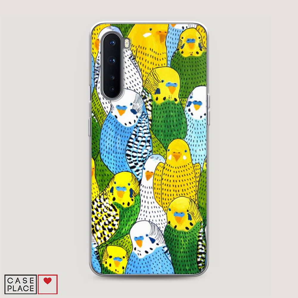 

Чехол Awog на OnePlus Nord / ВанПлас Nord "Попугаи", Желтый;зеленый;голубой, 151350-1