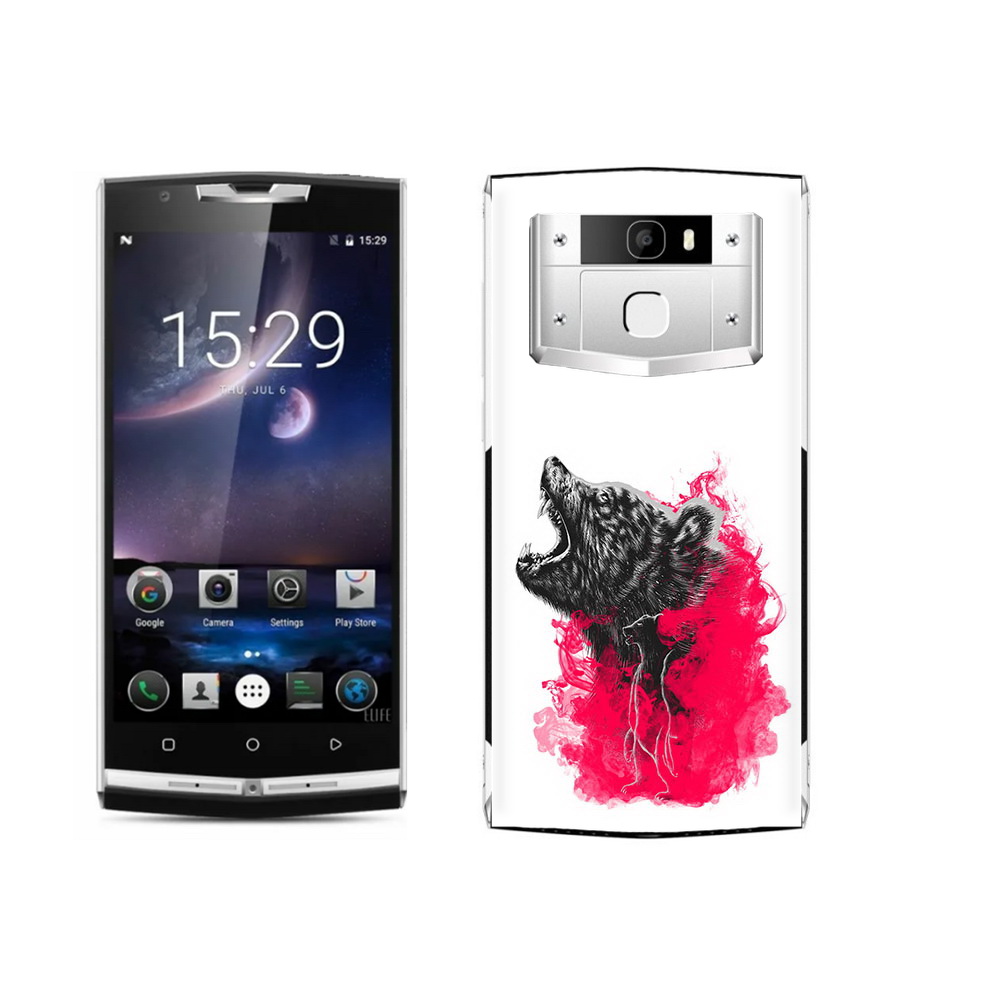 

Чехол MyPads Tocco для Oukitel K10000 Pro медведь в дымке, Прозрачный, Tocco
