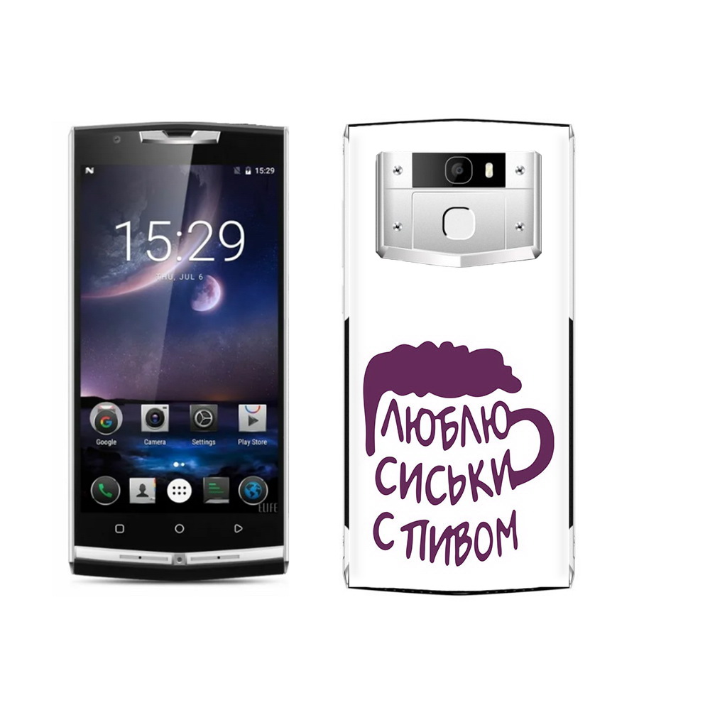 

Чехол MyPads Tocco для Oukitel K10000 Pro люблю пить кружка, Прозрачный, Tocco