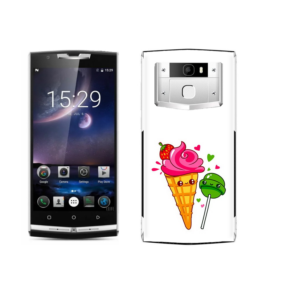 

Чехол MyPads Tocco для Oukitel K10000 Pro Вкусняшки, Прозрачный, Tocco