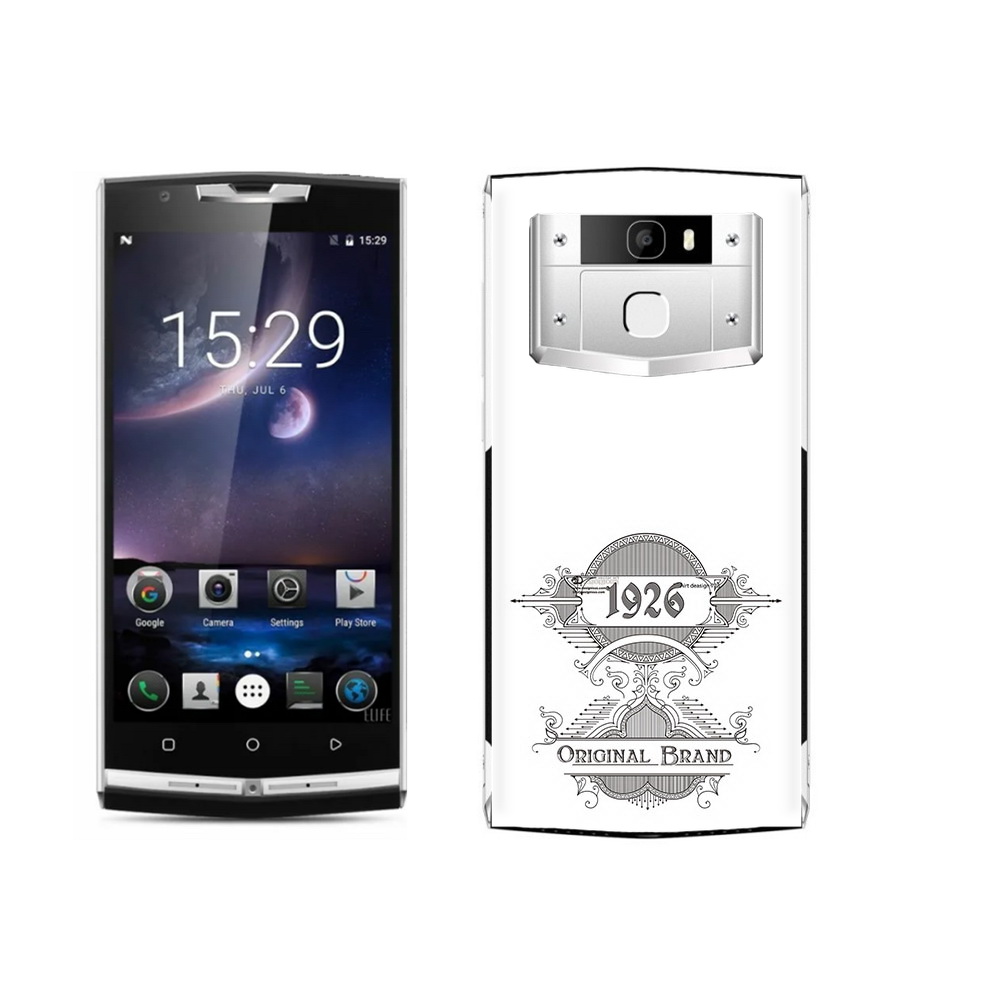 

Чехол MyPads Tocco для Oukitel K10000 Pro логотип черно белый, Прозрачный, Tocco