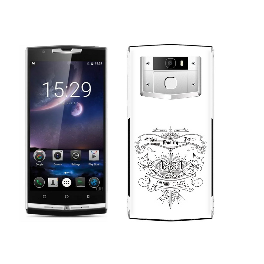 

Чехол MyPads Tocco для Oukitel K10000 Pro логотип 1851 год, Прозрачный, Tocco
