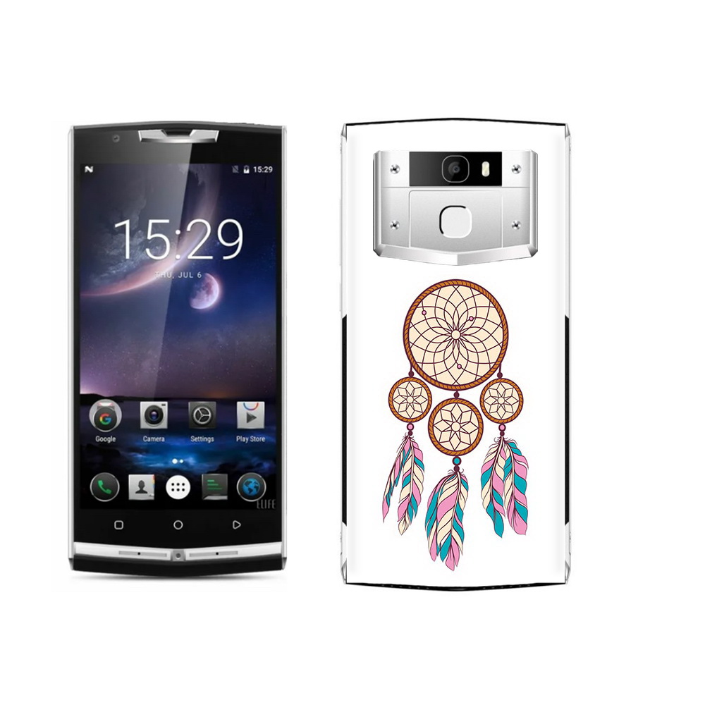 

Чехол MyPads Tocco для Oukitel K10000 Pro ловец снов бежевый, Прозрачный, Tocco