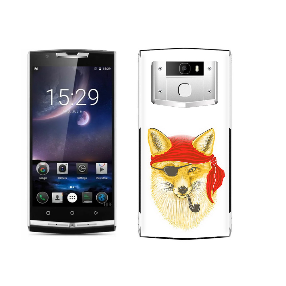 

Чехол MyPads Tocco для Oukitel K10000 Pro лиса-пират, Прозрачный, Tocco