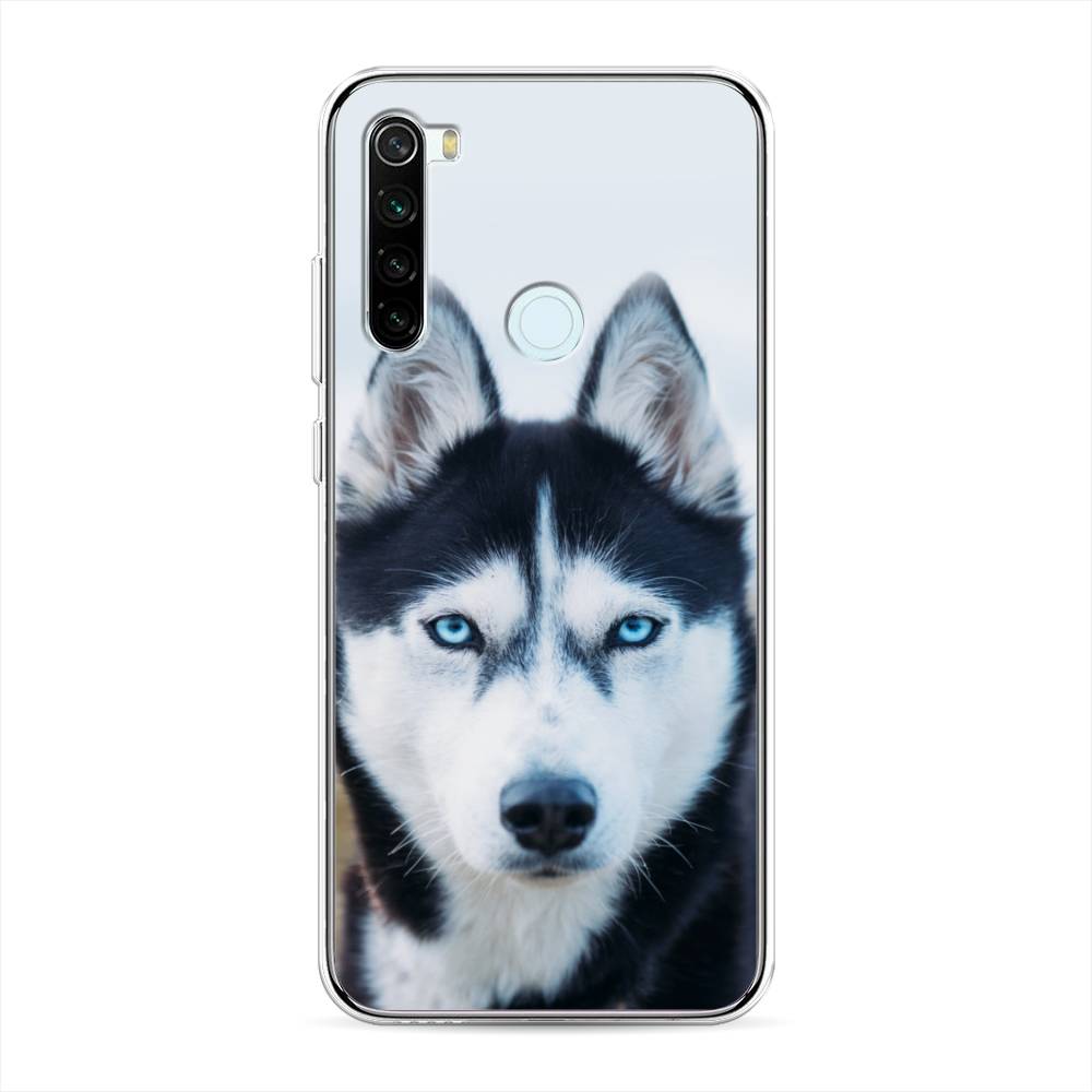 

Чехол на Xiaomi Redmi Note 8T "Хаски 2", Синий;белый, 37450-1