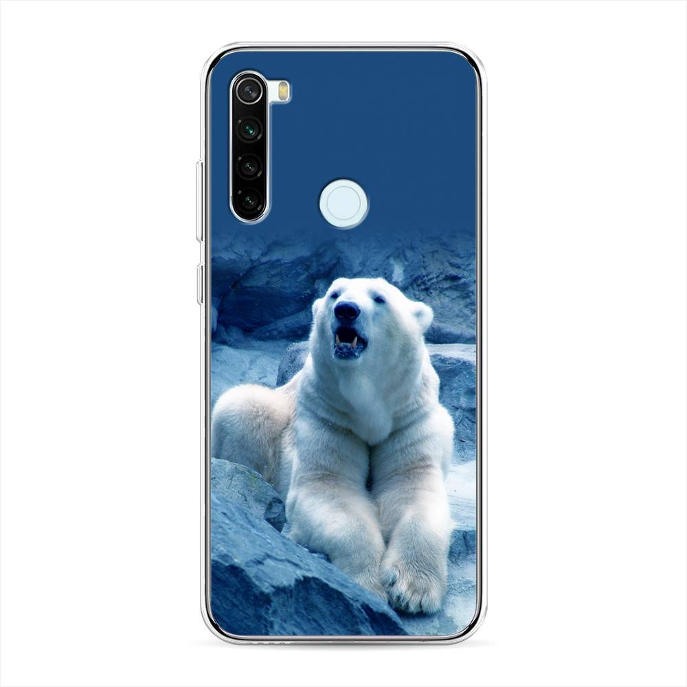 

Чехол для Xiaomi Redmi Note 8T "Белый медведь", Голубой;белый, 37450-1