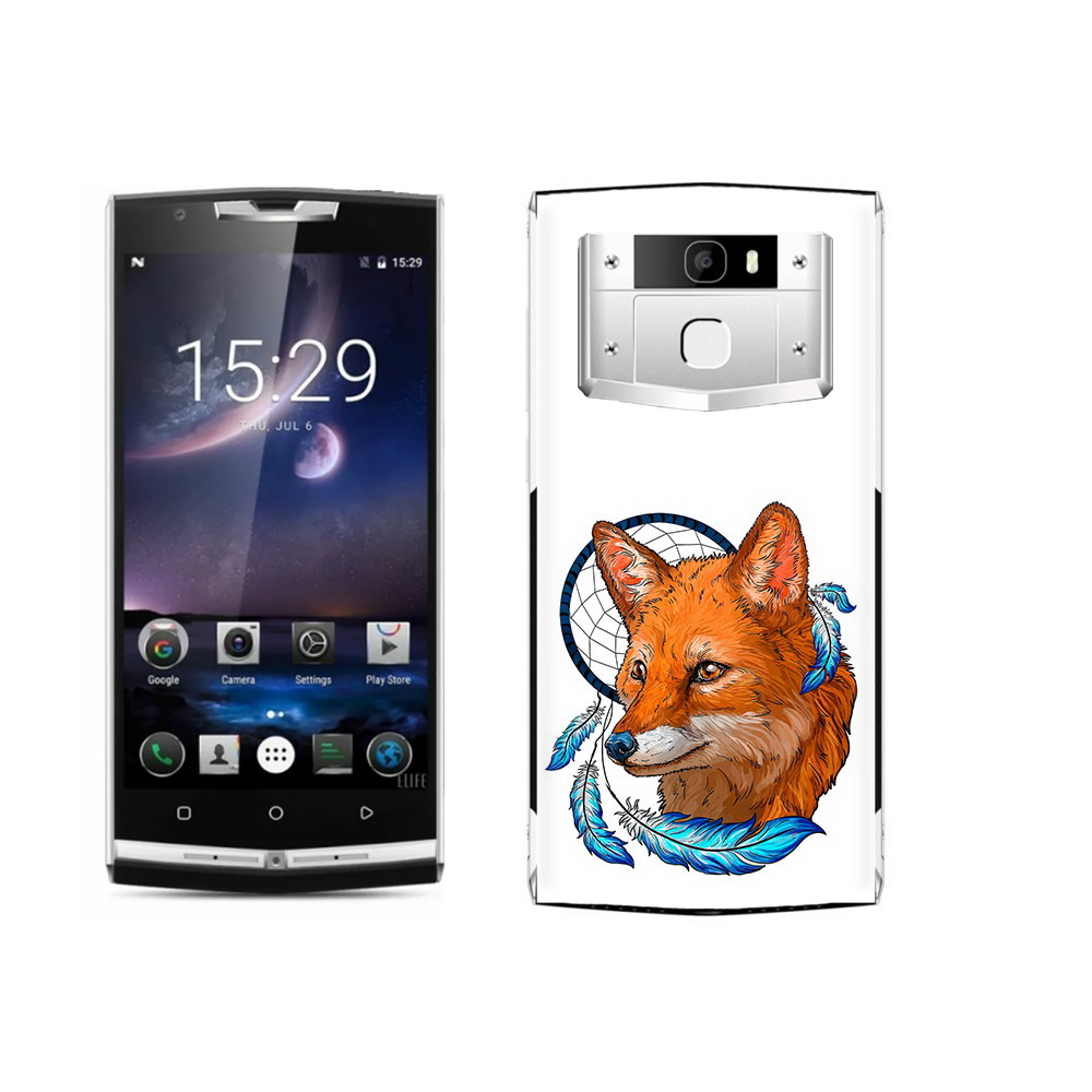 

Чехол MyPads Tocco для Oukitel K10000 Pro лиса и ловец снов, Прозрачный, Tocco