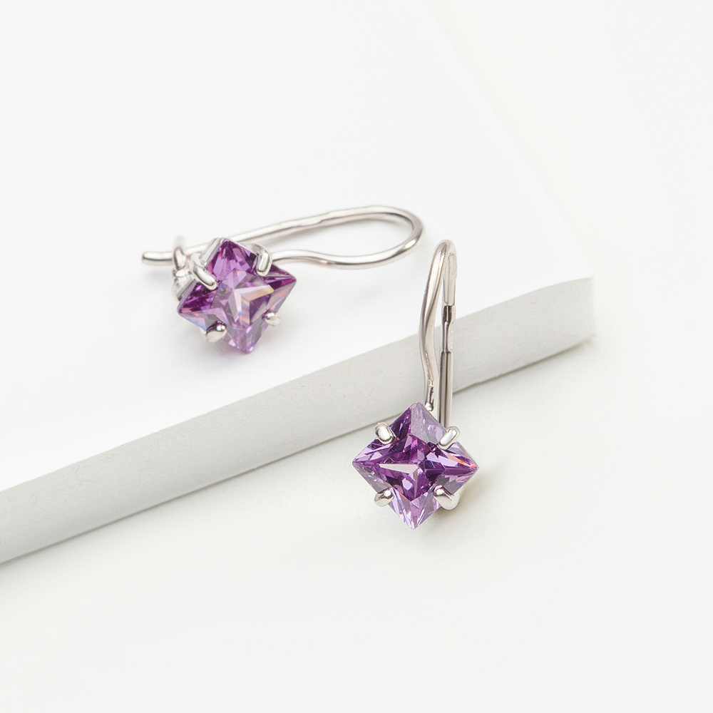 

Серьги из серебра с фианитом НАШЕ ЗОЛОТО 2ИС121284-1, 2ИС121284-1