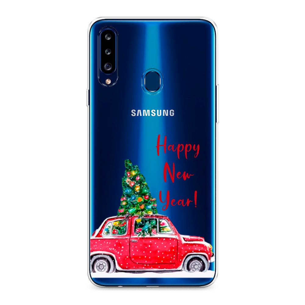 

Чехол на Samsung Galaxy A20s "Happy New Year", Красный;зеленый, 2100850-5