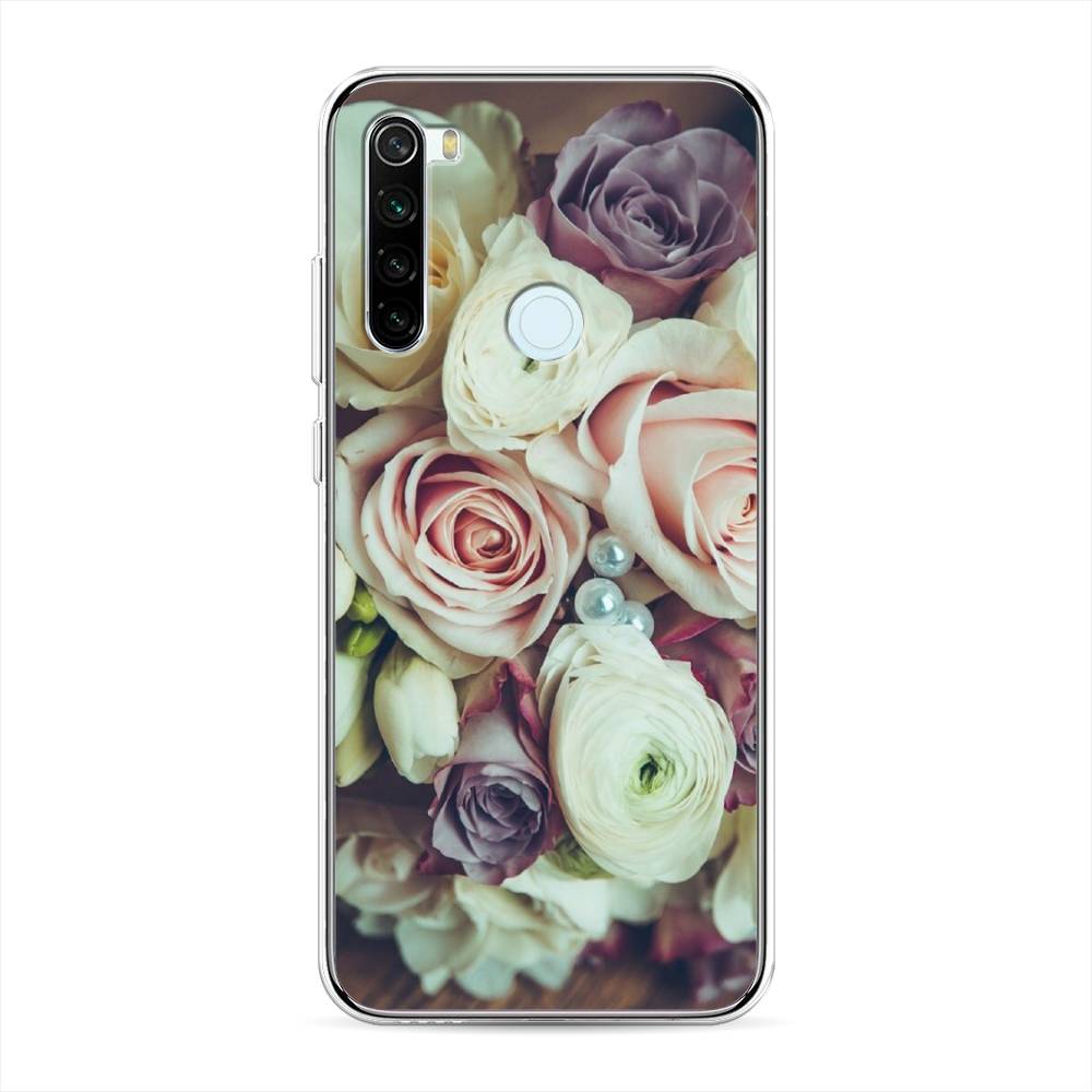 

Чехол для Xiaomi Redmi Note 8T "Свадебный букет", Белый;фиолетовый, 37450-2