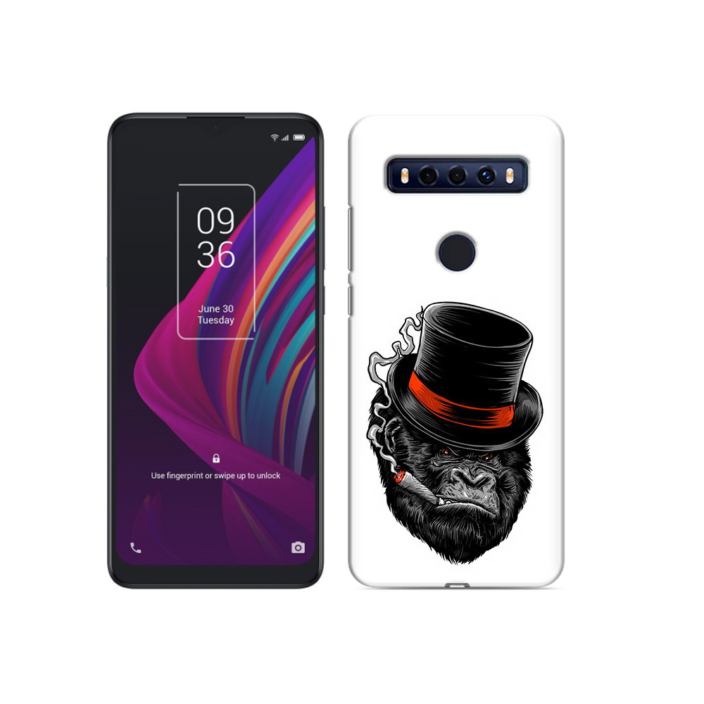 

Чехол MyPads Tocco для TCL 10 SE дизайнерская горилла, Прозрачный, Tocco