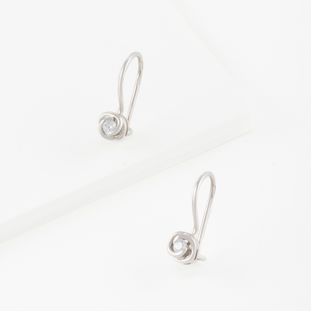 

Серьги из серебра с фианитом НАШЕ ЗОЛОТО 2ИС120520, 2ИС120520