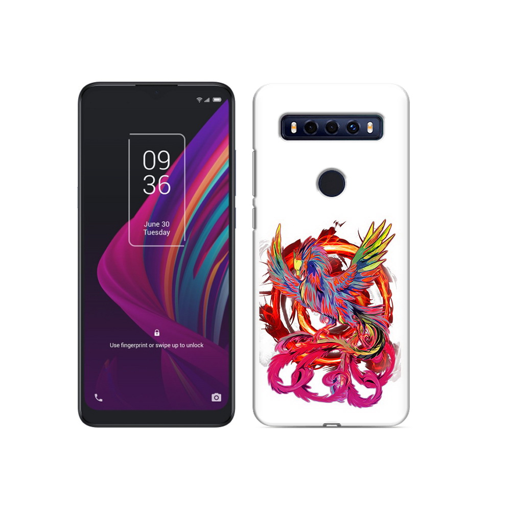 

Чехол MyPads Tocco для TCL 10 SE красочный феникс, Прозрачный, Tocco