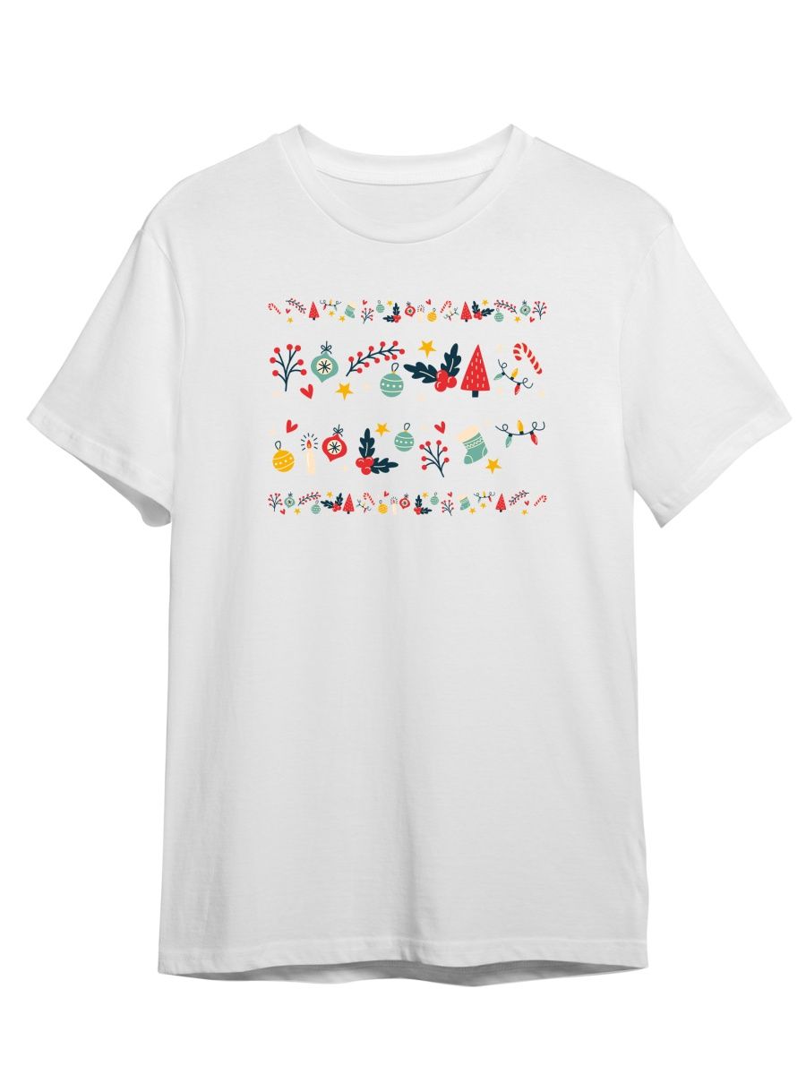 

Футболка унисекс СувенирShop Новый год/Рождество/2023 54 белая 4XL, Белый, "Новый год/Рождество/2023" 54