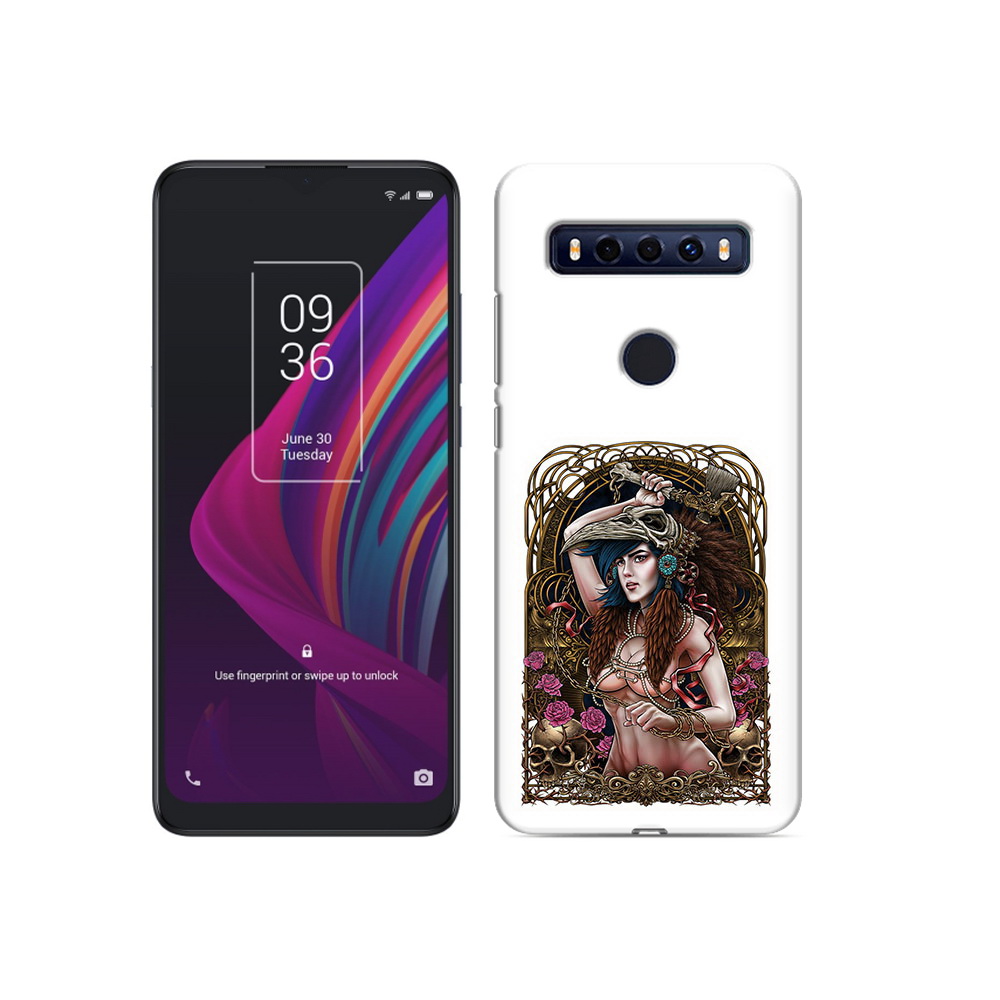

Чехол MyPads Tocco для TCL 10 SE красивая девушка рисунок, Прозрачный, Tocco