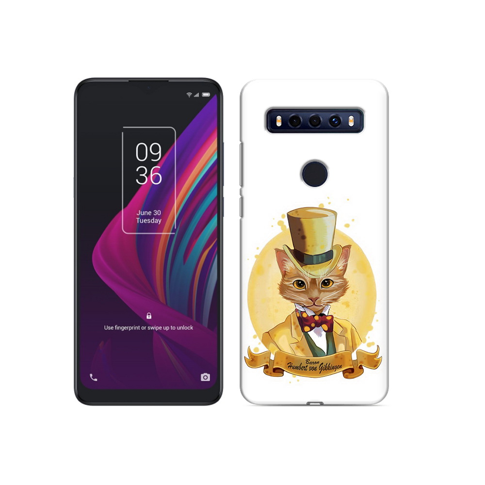 

Чехол MyPads Tocco для TCL 10 SE кот юрист, Прозрачный, Tocco