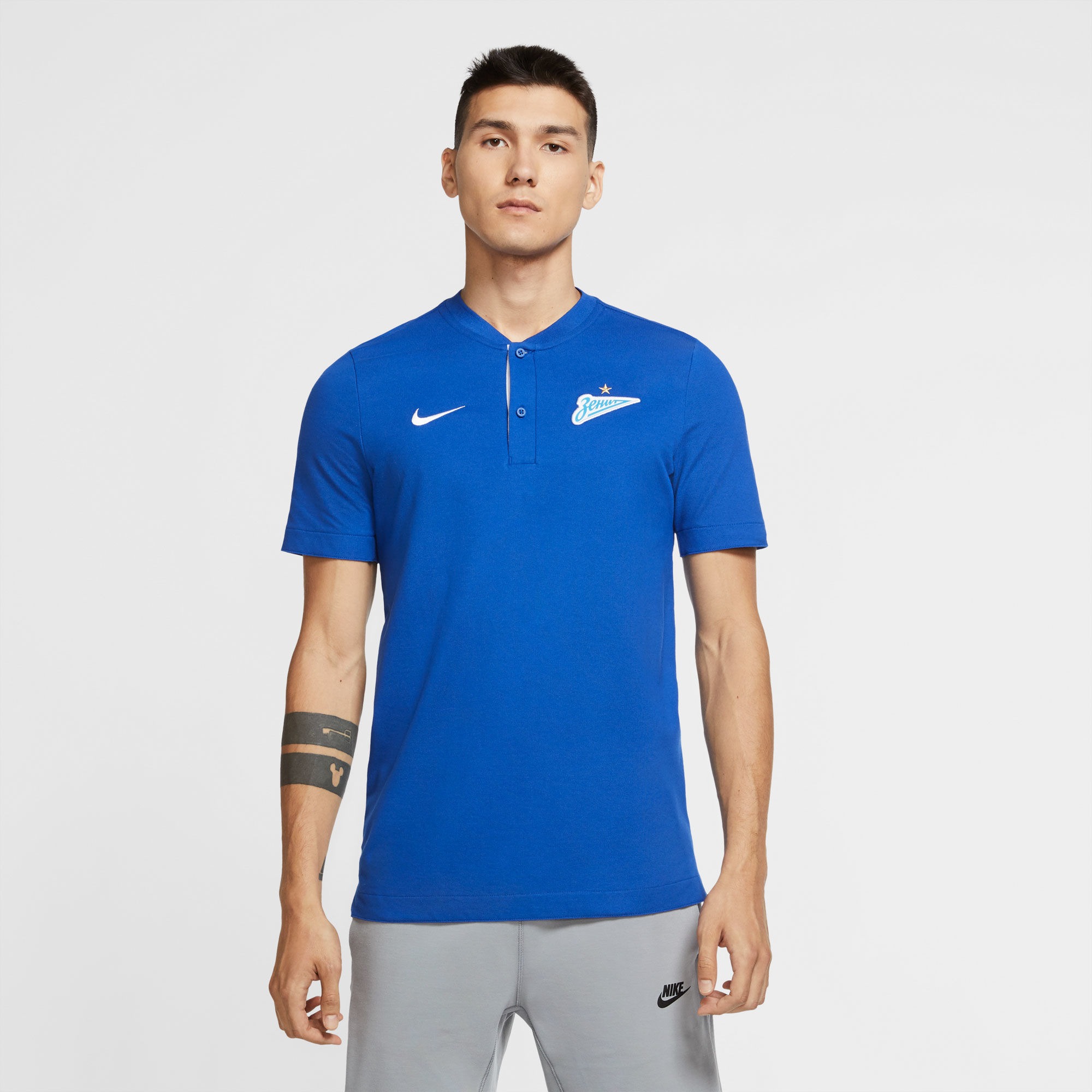 

Футболка мужская Nike CK9323-485 синяя S, Синий, CK9323-485