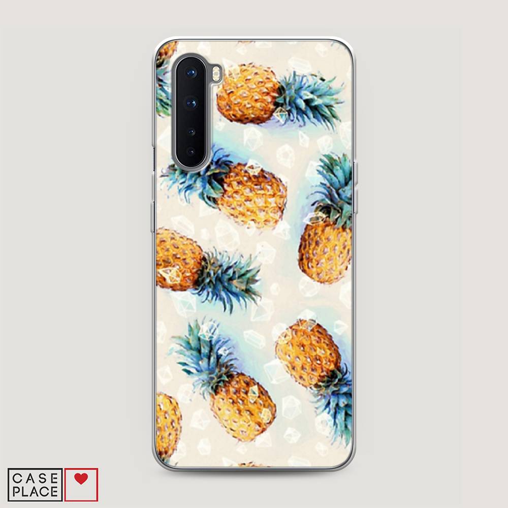 

Чехол Awog на OnePlus Nord / ВанПлас Nord "Ананасы", Бежевый, 151350-3
