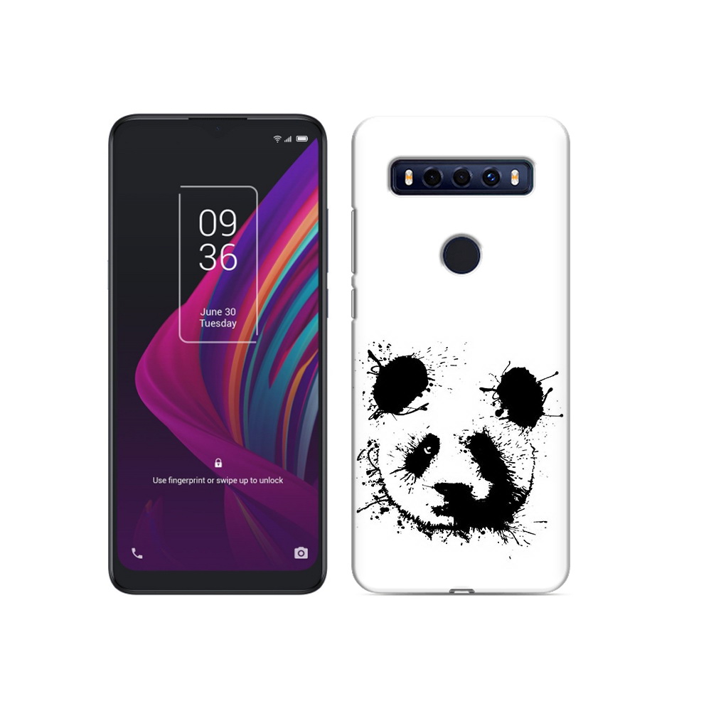 

Чехол MyPads Tocco для TCL 10 SE клякса-панда, Прозрачный, Tocco
