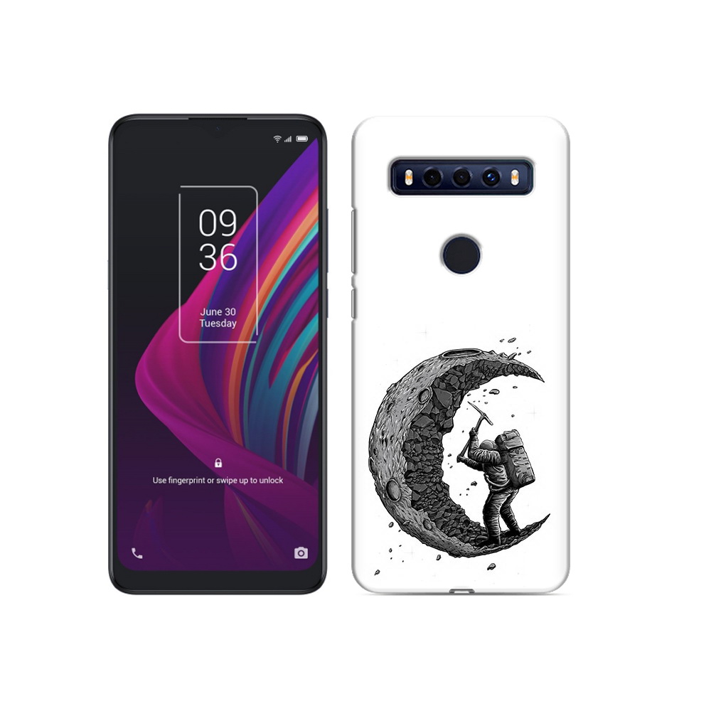 

Чехол MyPads Tocco для TCL 10 SE камненная луна, Прозрачный, Tocco