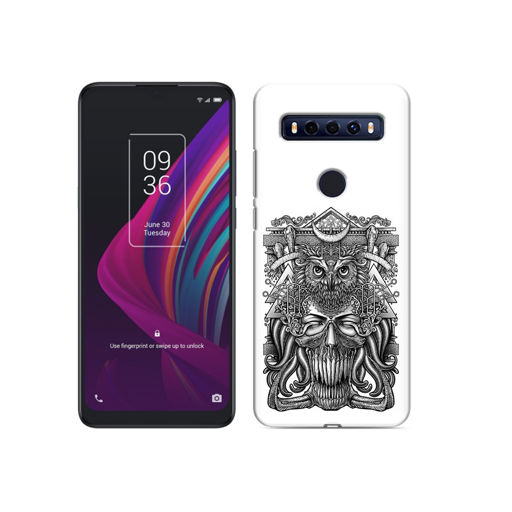 

Чехол MyPads Tocco для TCL 10 SE зубастая сова, Прозрачный, Tocco