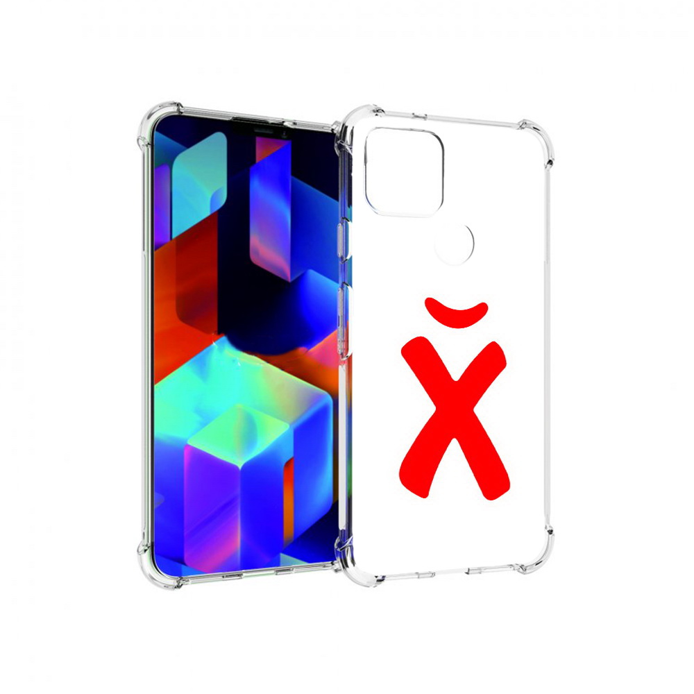 

Чехол MyPads Tocco для Google Pixel 5 абстракция буква х, Прозрачный, Tocco