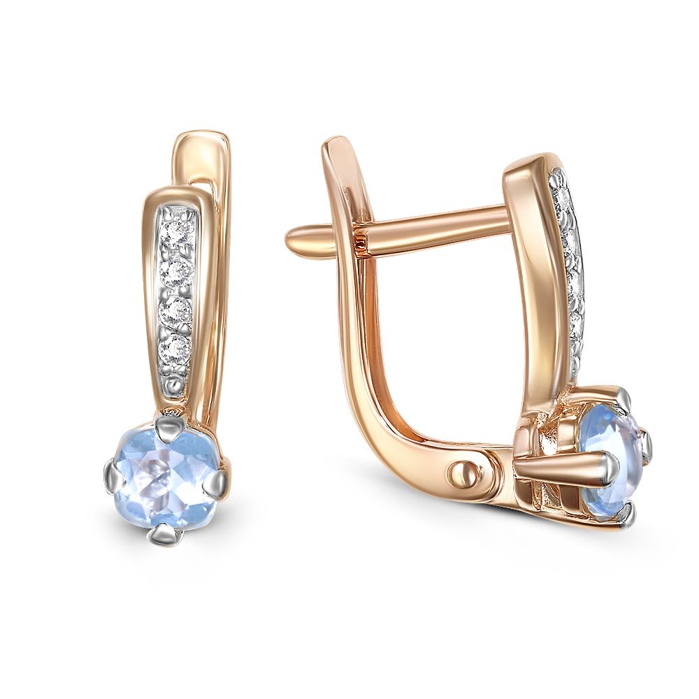 

Серьги из красного золота с топазом NEWGOLD 096395_02_01_005_0002, 096395_02_01_005_0002